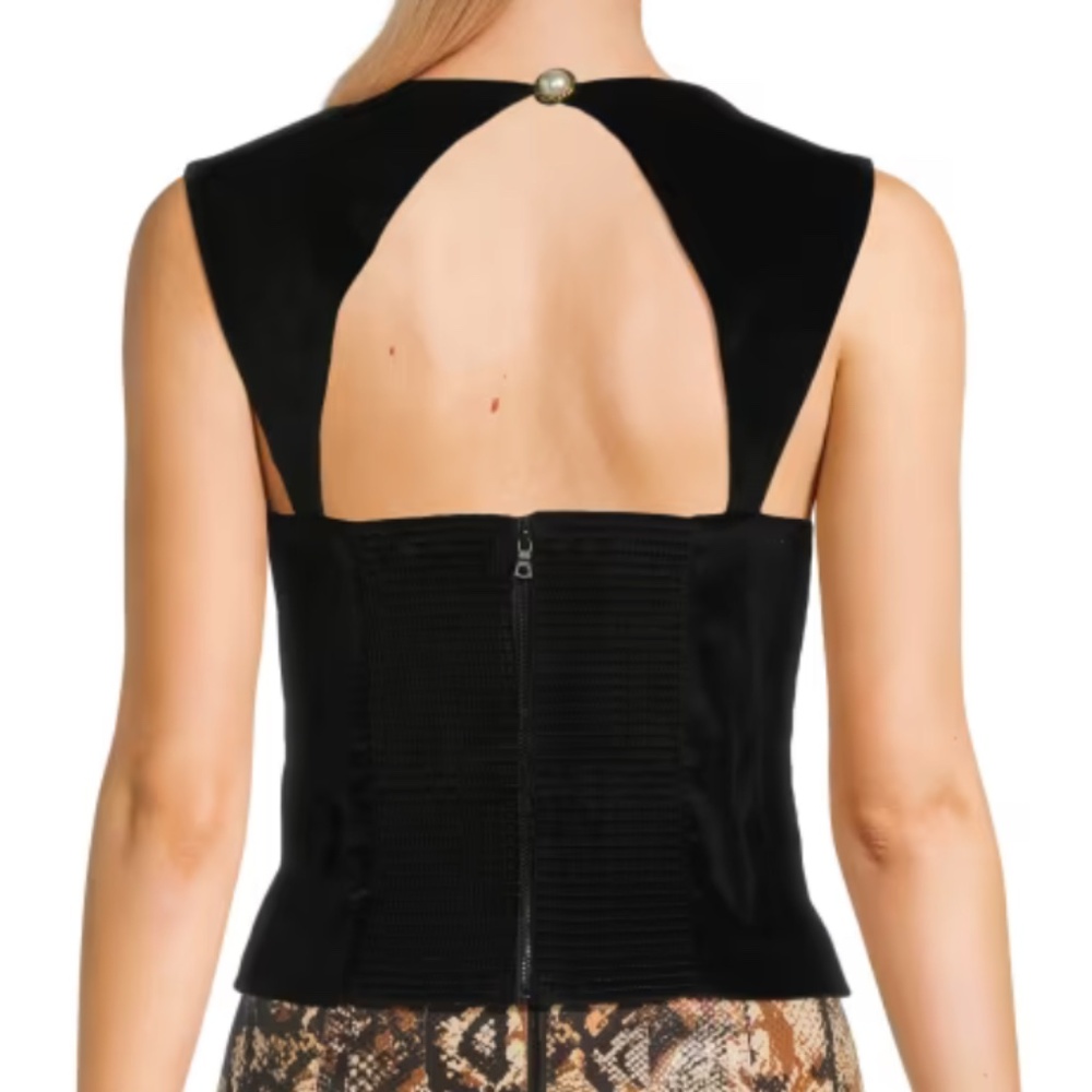 ALICE + OLIVIA Keria Square-Neck Tank Top - Picture 2 of 4